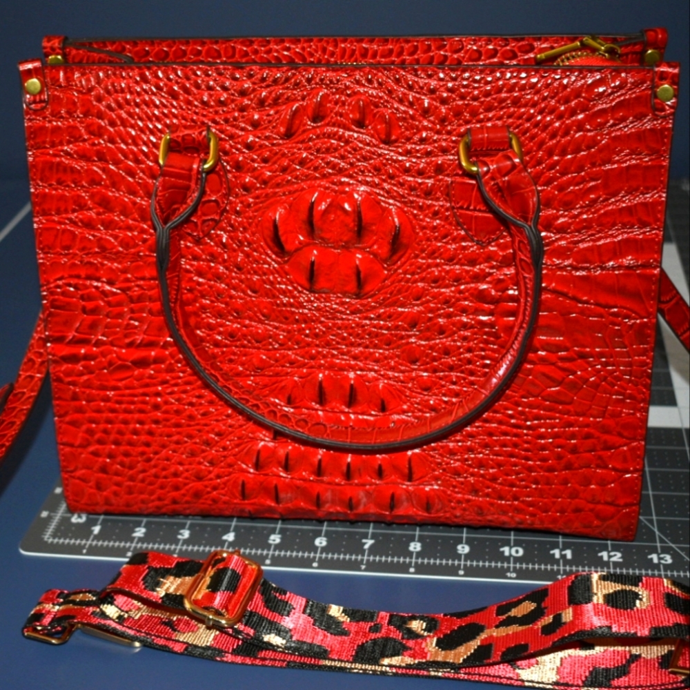 Beautiful Red Crocodile Handbag